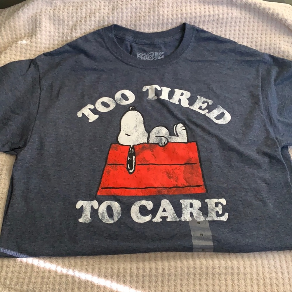 PEANUTS Snoopy Too Tired To Care Unisex T-shirt